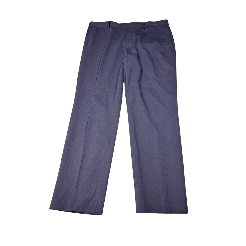 J.Crew Thompson Navy Blue Wool Blend Dress Pants Mens W35 L30 CG212